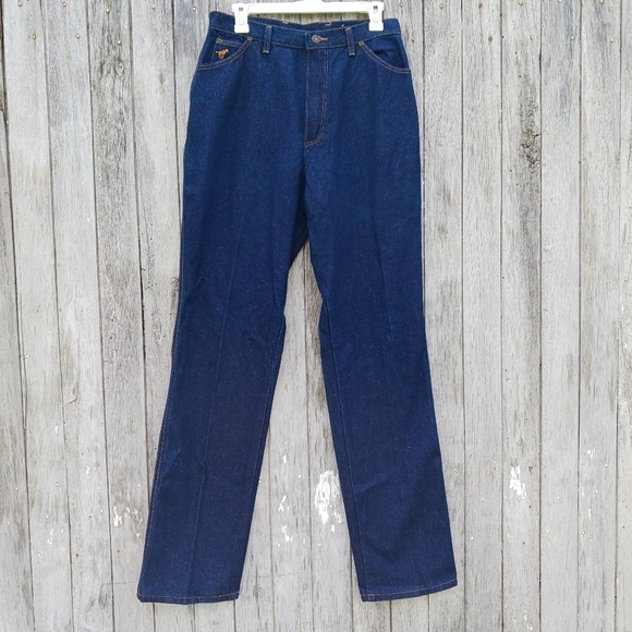 NWT Vintage 1970s Wrangler Misses Full Fit Size 14 Denim Jeans Made in USA - Picture 1 of 6